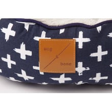 Navy Cross Reversible Cat Bed